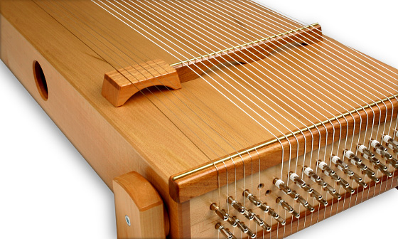 Doppeltes Monochord Zeder massiv Ausführung mit Tambura