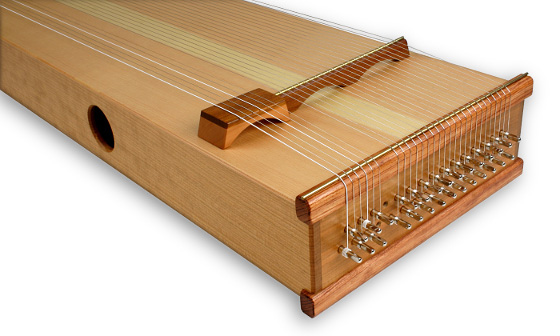 Kleines Monochord Fichte Schichtholz Ausführung mit Tambura