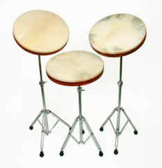 Die Core Drum kann auf dem Stativen angebracht und im Set gespielt werden.